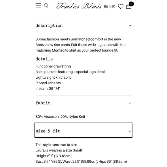 Frankie B Breeze Low Rise Cloud Knit Pants in Love Bug Red Wide Leg #EF9-8 - Picture 12 of 13